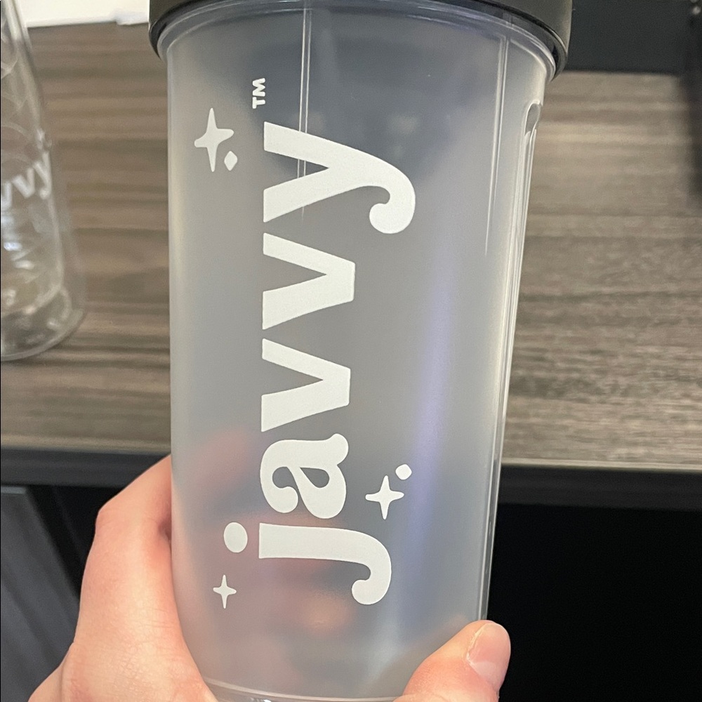 Clear and Black Shaker Bottle Set - Picture 3 of 3